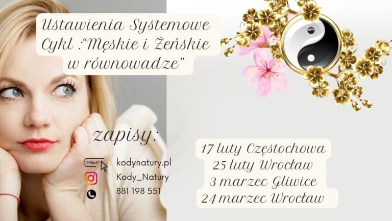 Cykl warsztatów „Męskie i Żeńskie w rownowadze”- terminy spotkań